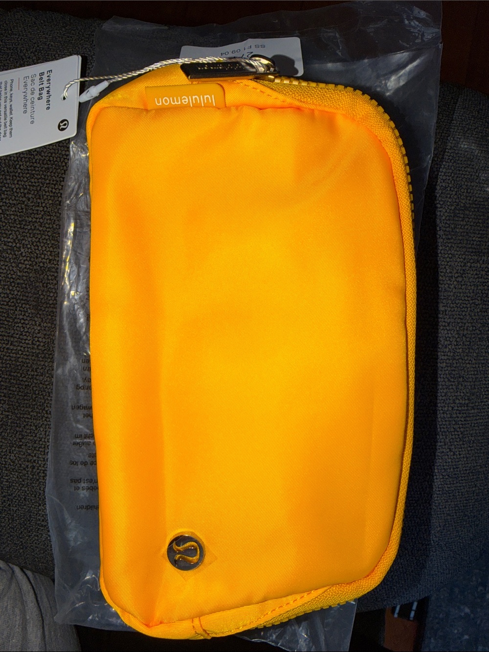 lululemon athletica Vibrant Yellowish/Orange Phone Pouch